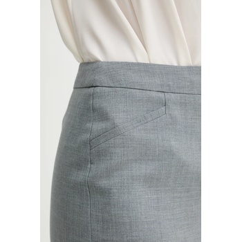 BOSS Вълнена пола boss в сиво среднодълга със стандартна кройка 50541977 (50541977)