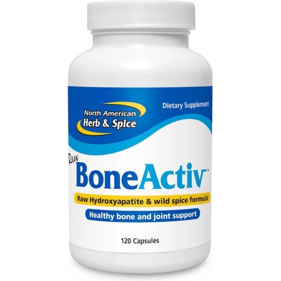 North American Herb & Spice Bylinné kapsle s MCHA vápníkem BoneActiv 90 kapslí
