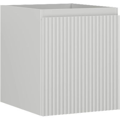 Mexen Rivel шкафче за баня под мивка 40 см, 1 чекмедже, рифеловано, сиво мат (91A20-04047-1-BF62)