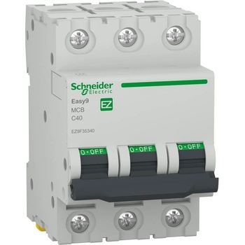 Schneider Electric SE Автоматичен прекъсвач Easy 9 3P 40A крива C 6kA - EZ9F35340 (EZ9F35340)