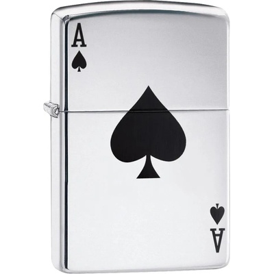 Zippo Запалка Zippo - Polish Chrome, асо пика (24011)