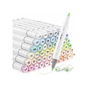 Ohuhu Маркери двувърхи Honolulu Pastel 48 цвята