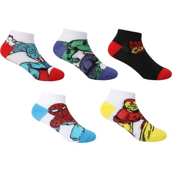 Character Детски чорапи Character Trainer Sock 5pk Infant - Marvel