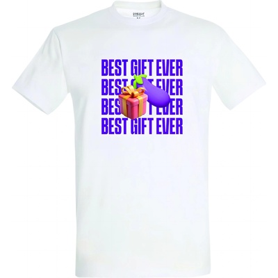 Най-добрият подарък - мъжка тениска (бяла) - m