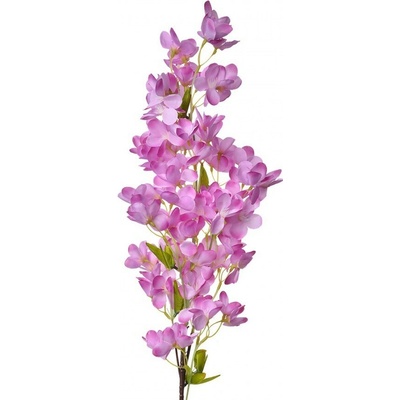 Dekorácia umelá kvetina s fialkovými kvetmi - 15*8*100 cm - Clayre & Eef