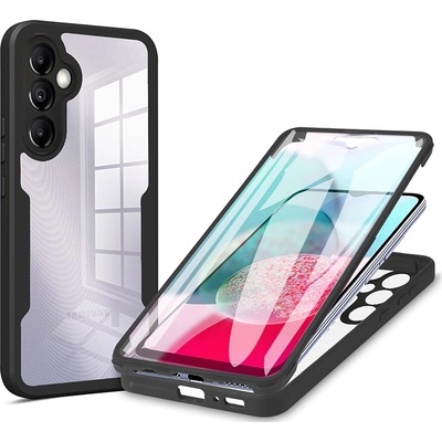 Techsuit Калъф за Samsung Galaxy Galaxy A14 4G / A14 5G + калъф - ColorVerse 360 Series - черен