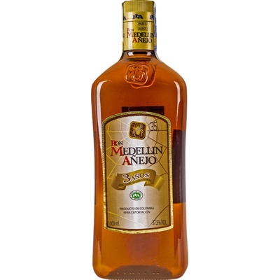 Ron Medellin Anejo 37,5% 3y 1 l (holá láhev)