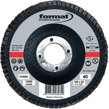 Format Brúsny lamelový kotúč 180 mm K40 82770040