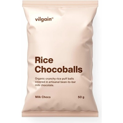 Vilgain Rice Chocoballs BIO mliečna čokoláda 50 g