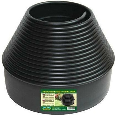 obrubník skrytý GARDEN DIAMOND JUNIOR 12m*10cm černý