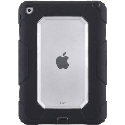 Griffin Survivor All Terrain Rugged Case - защита от най-висок клас за iPad 5 (2016), iPad 6 (2018) (черен)