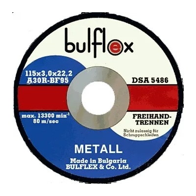 BULFLEX Диск карбофлексов за рязане на метал 230х3х22.2 Bulflex (29710)