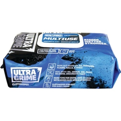 ULTRAGRIME čistící ubrousky PROFI MULTIUSE XXL 38 x 25cm, super silné, nevysychají, 100 ks