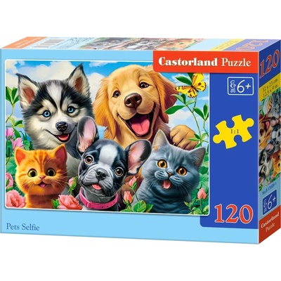 Castorland - Puzzle Pets Selfie - 120 piese