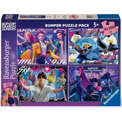 Ravensburger K-POP Demon Hunters 4x100 dílků