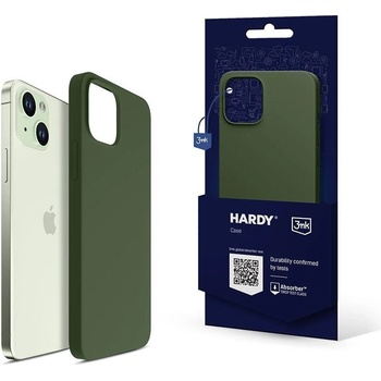 3mk Protection Кейс 3mk Hardy Silicone MagCase за Apple iPhone 15 Plus, зелен (5903108527347)