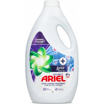 Ariel +Touch of Lenor Fresh Air tekutý prací prostriedok 3 l 60 PD