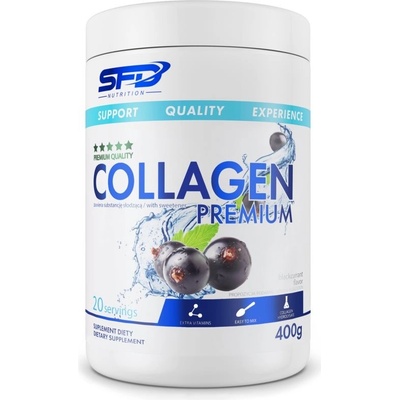 SFD Nutrition Collagen Premium prášek na přípravu nápoje s kolagenem příchuť Blackcurrant 400 g