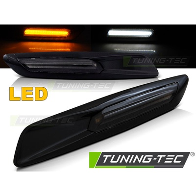 BOČNÍ BLINKRY LED BMW E60, E90, E82 - F10 STYLE ČERNÉ LESKLÉ