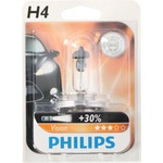  1 брой Халогенна крушка за фар H4 +30% светлина 60 / 55W 12V P14 / 5s Philips