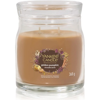 Yankee Candle Golden Pumpkin ароматна свещ Signature 368 гр