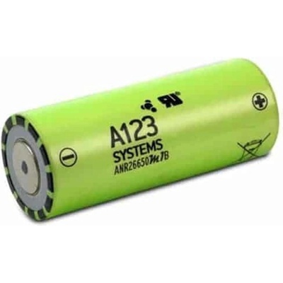 A123 Systems Акумулаторна батерия A123 Systems ANR26650M1B, 26650, 3.3V, 2500mAh, Li-FePO4, 1 брой (BTS19875)