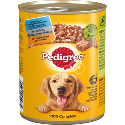 Pedigree Adult kuracie a hovädzie mäso v želé 24 x 400 g