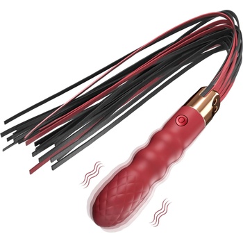 SuperLove 2in1 Perfect Whip & Vibrator Red