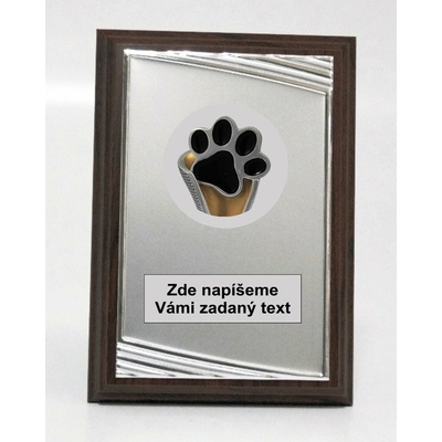 VIZINGR Kynologie plaketa H122-G231.02-L386 H122-G231.02-L386/15 cm