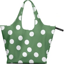 Notabag Skládací nákupní taška Tote Design, Olive Dots