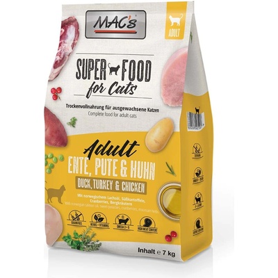 Mac's Cat Adult Kachna krůta & kuře 2 x 7 kg