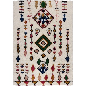 Flair Rugs Кремав ръчно изработен вълнен килим 160x230 cm Moroccan Fes - Flair Rugs (503119376332)