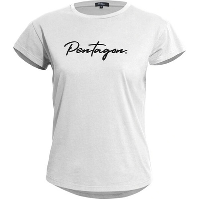 Pentagon Dámske tričko Whisper Tee Calligraphy biela