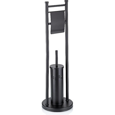 Kela Комплект стойка за тоалетна хартия и четка за тоалетна kela swing свободностоящ - цвят черен (kela 18977)