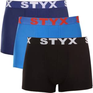 Styx Комплект от три - мъжки боксерки Styx спортни ластични многоцветни Styx | Cheren Sin | МЪЖЕ | S