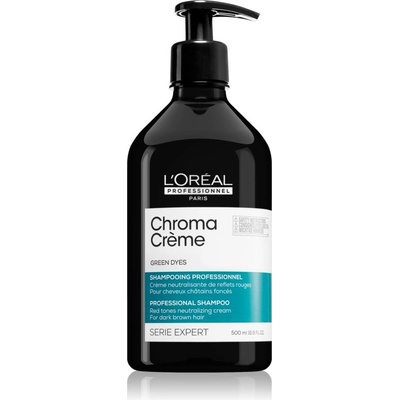 L'Oréal Professionnel Série Expert Chroma Créme Green Dyes Shampoo neutralizující šampon pro tmavé vlasy 500 ml