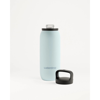 Waterdrop Izolační Funkční Termoska + Funkční Víčko na pití s Pítkem 600 ml pastelová tyrkysová
