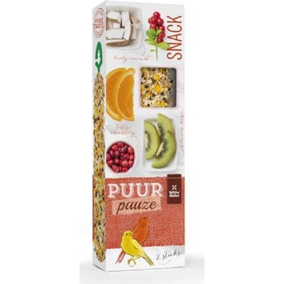 PUUR pauze Sticks canary cranberrry & kiwi lahodné tyčinky s ovocím 60 g