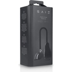 SAIZ Premium - автоматична помпа за вагина - прозрачно-черна - lovesexshop