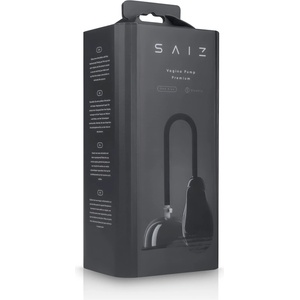SAIZ Premium - автоматична помпа за вагина - прозрачно-черна - lovesexshop