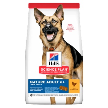 Hill's Hills Science Plan Mature Large Breed Chicken за едри породи над 5г. 12+2kg