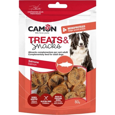 Camon Treats&Snacks Dog Krúžky z lososa 80 g