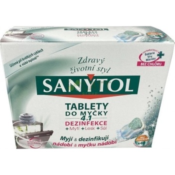 Sanytol 4v1 tablety do myčky nádobí 40 ks