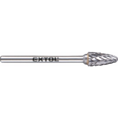EXTOL INDUSTRIAL fréza karbidová kulatý oblouk 6*13mm, stopka 3mm, 8703853