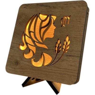 Li-Go Znamení Panna lampa 19x19 cm dub B 2292 – Hledejceny.cz