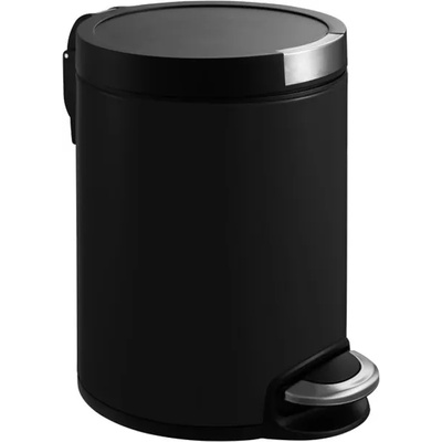 EKO-Europe Кош за отпадъци EKO ARTISTIC с педал (5 л) - черен (EKO 922505 - Matt black)
