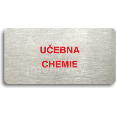 ACCEPT Piktogram UČEBNA CHEMIE - stříbrná tabulka - barevný tisk bez rámečku