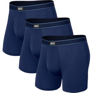 Saxx Мъжко синтетично термобельо Saxx Daytripper Boxer Brief Fly 3-Pack Synthetic base layer - Navy - размер XL (014-1940-0314)