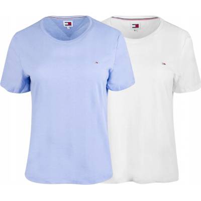 Tommy Jeans 2 pak Bavlnené tričko dámsky DW0DW11459 viacfarebná