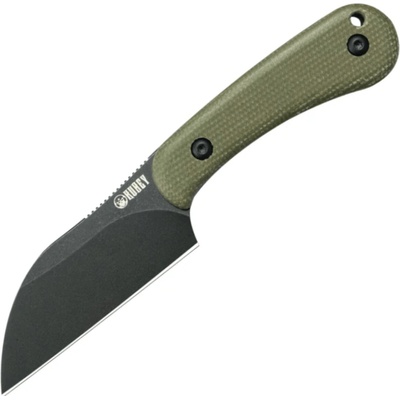 Rock Hopper - Blackwash 14C28N with Green Micarta handle